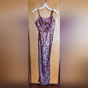 Colorful Sequined Formal Dress